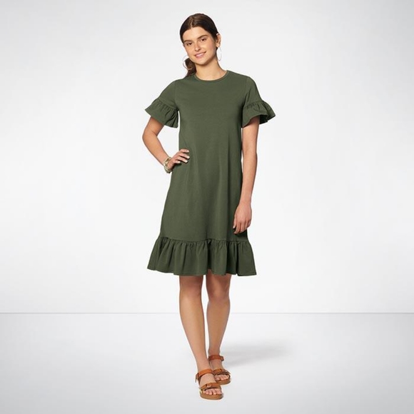 Ruffle T-Shirt Dress - Picture 3 of 4